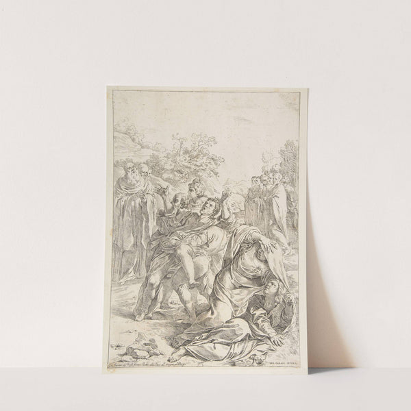 Saint Benedict exorcising a demon (ca. 1637–39) by Simone Cantarini