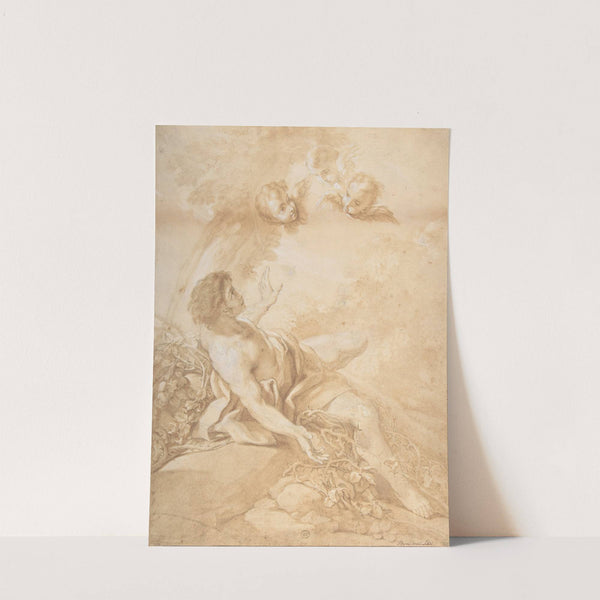 Saint Benedict on a Bed of Thorns by Benedetto Luti