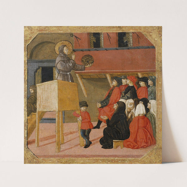 Saint Bernardino of Siena Preaching (Mid-15th century) by Giovanni di Ser Giovanni (Lo Scheggia)