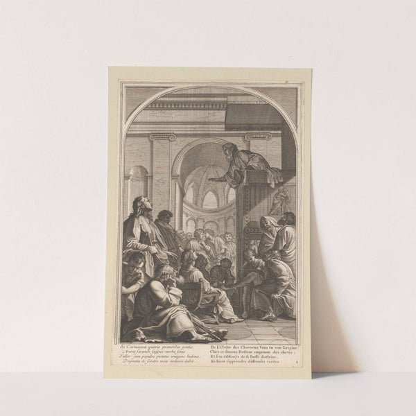 Saint Bruno at the sermon of Raymond Diocrès (1623-1676) by François Chauveau