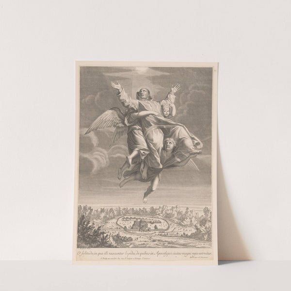 Saint Bruno carried to heaven by three angels by Francois de Poilly