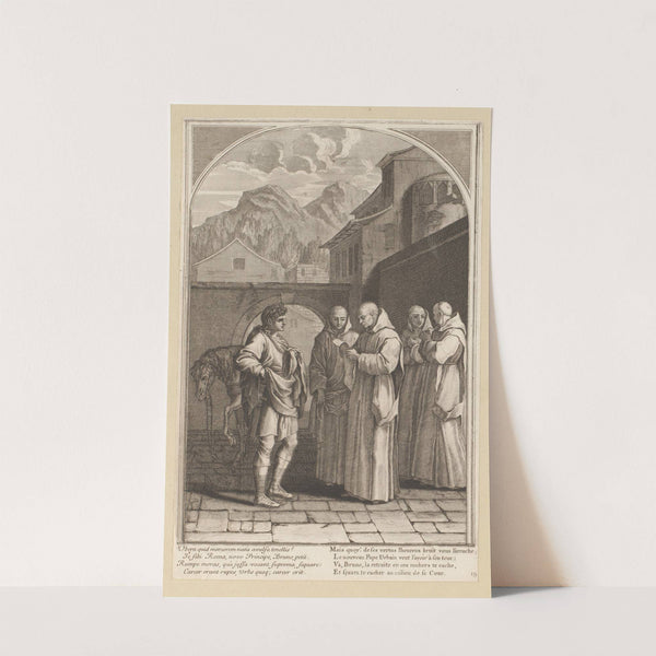 Saint Bruno receives a message from Pope Urban II (1623-1676) by François Chauveau