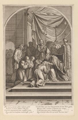 Saint Bruno takes the monastic habit of the Carthusians (1623-1676)