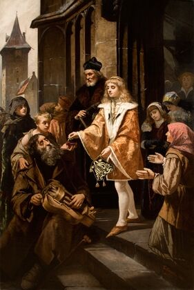 Saint Casimir Giving Alms