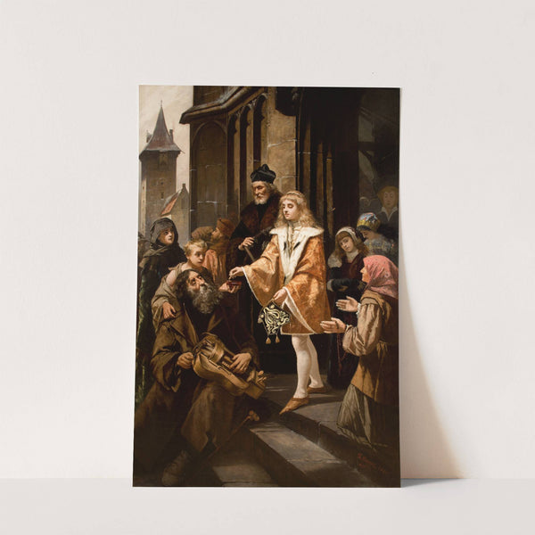 Saint Casimir Giving Alms by Kazimierz Mirecki