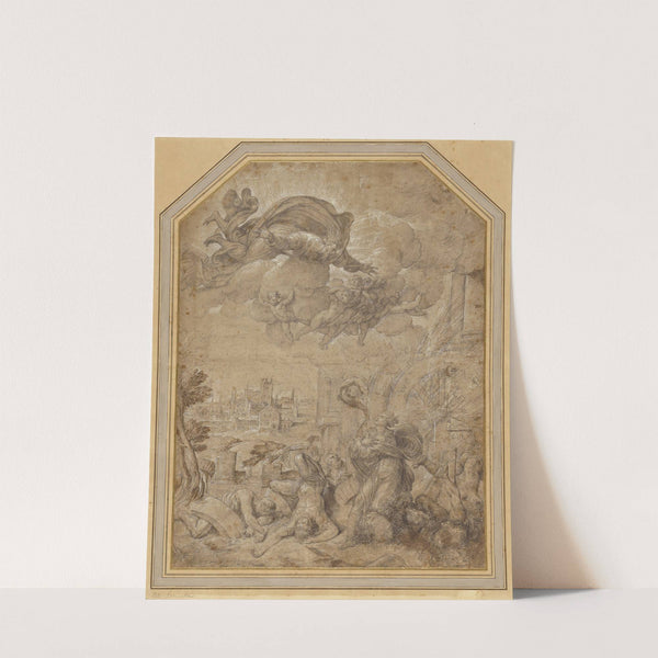 Saint Catherine of Alexandria at the Wheel (1547–1550) by Nicolò dell'''Abate