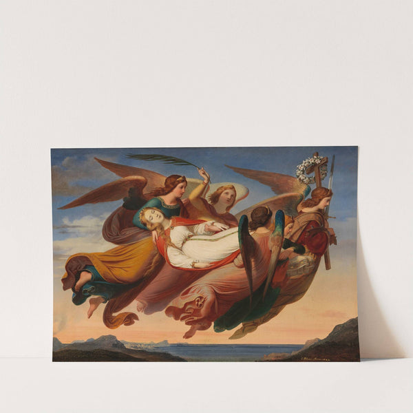 Saint Catherine of Alexandria, carried by angels to Mount Sinai (1843) by Karl von Blaas