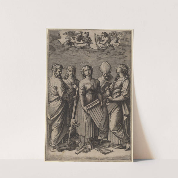 Saint Cecilia by Marcantonio Raimondi