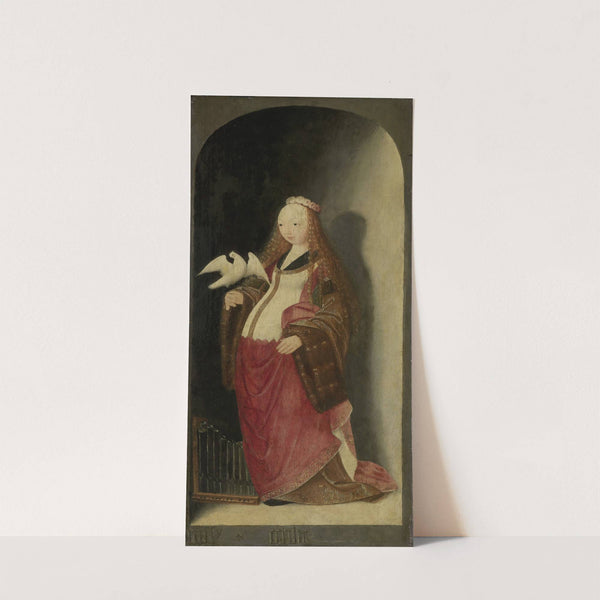 Saint Cecilia, right wing of a triptych by Master of the Brunswick Diptych