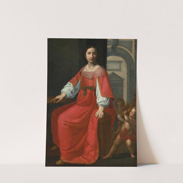 Saint Cecilia With Two Angels by Giovanni Martinelli