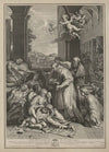 Saint Charles Borromeo administering communion to the plague victims of Milan