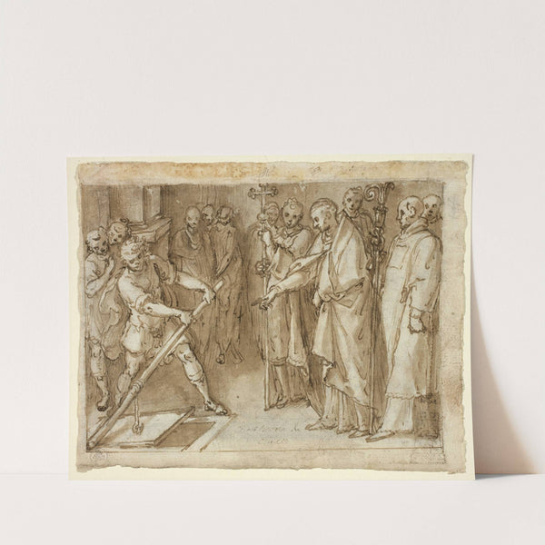 Saint Charles Borromeo Supervising the Opening of a Crypt by Cesare Nebbia