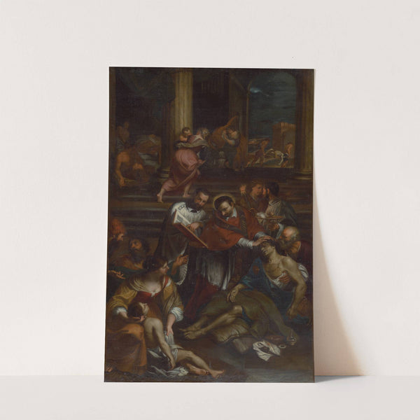 Saint Charles of Borromeo among Plague Victims by Anonymous