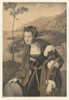 Saint Christina with millstone in a landscape (1823)