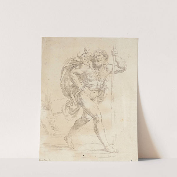 Saint Christopher and the Holy Child (1600-1640) by Guido Reni