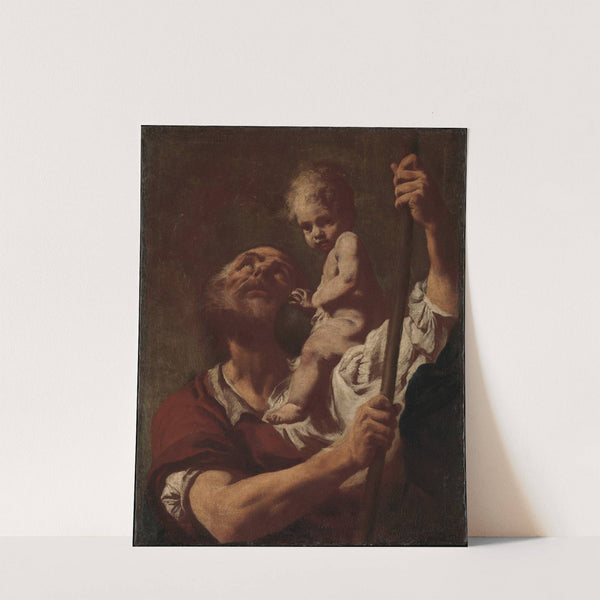 Saint Christopher Carrying the Infant Christ by Giovanni Battista Piazzetta