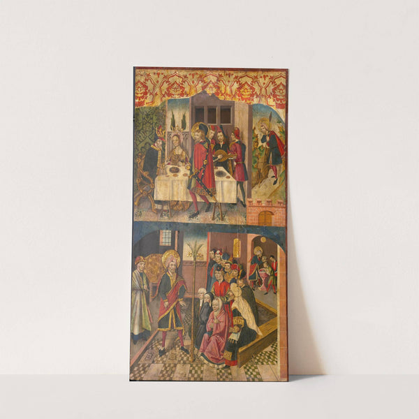 Saint Christopher Taking Leave of the King Who Feared Satan; Saint Christopher and His Converts by Martín de Soria