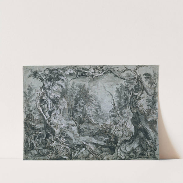 Saint Deicolus and the Boar (1747–48) by Johann Wolfgang Baumgartner