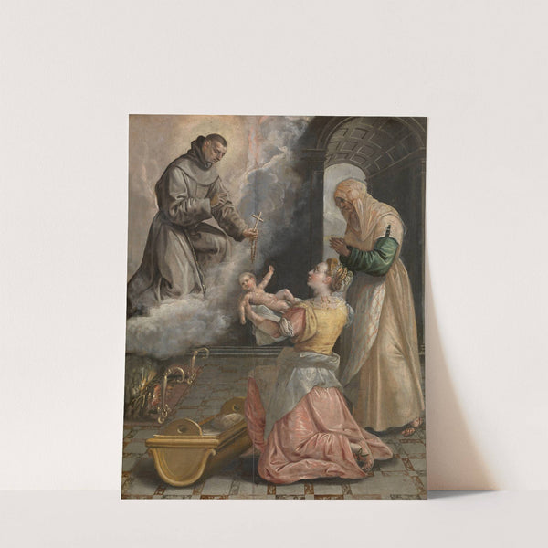 Saint Didacus Brings the Stillborn Girl to Life by Maerten De Vos