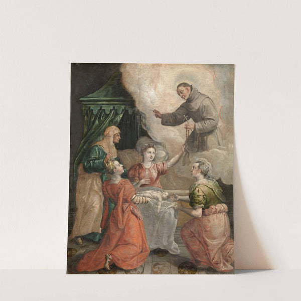 Saint Didacus Helps with a Difficult Birth by Maerten De Vos