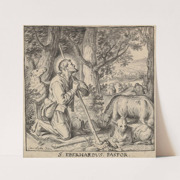 Saint Eberhard of Tüntenhausen as a Shepherd by Jan Sebastiaen Loybos