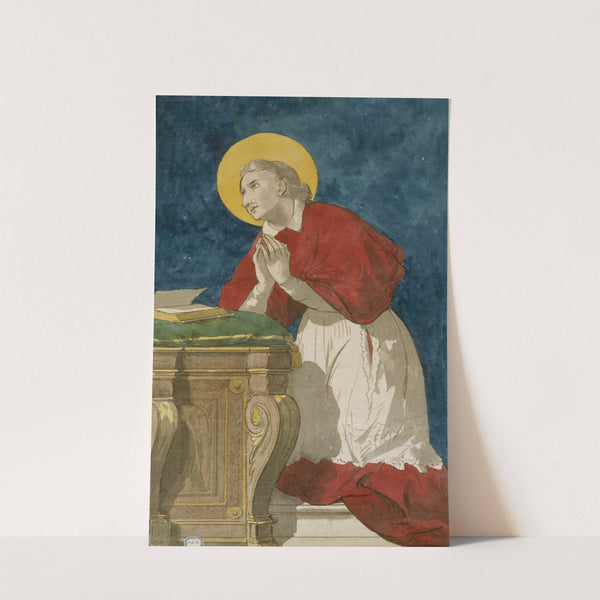 Saint Ecclésiastique en prière by Prosper Lafaye