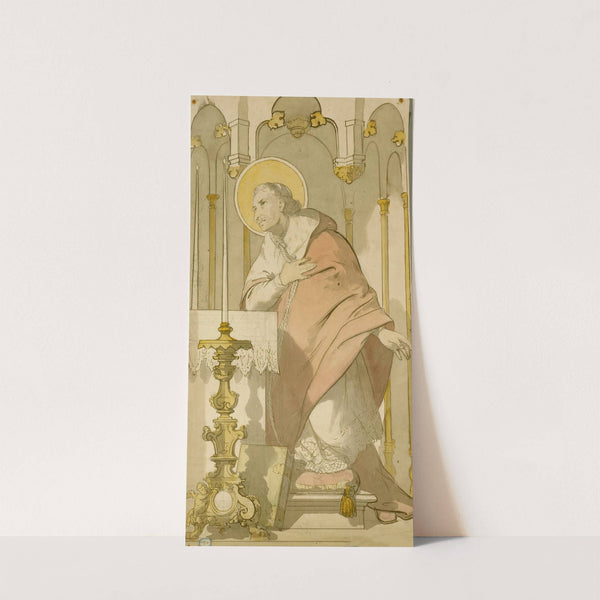 Saint Ecclésiastique en prière by Prosper Lafaye