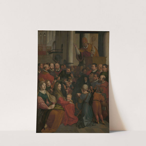 Saint Eligius of Noyon Preaches in Antwerp (1588) by Ambrosius Francken I