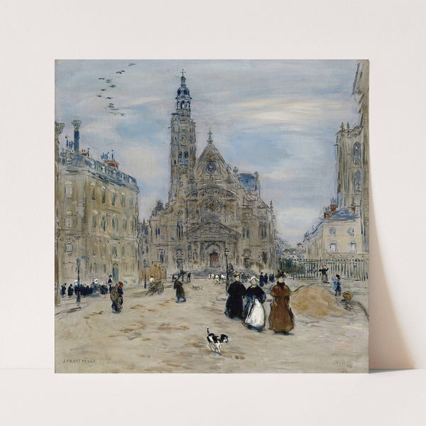 Saint-Étienne-du-Mont, Paris by Jean François Raffaëlli