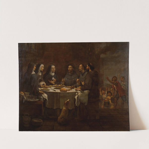 Saint Francis and Saint Clare at Supper in the Convent of Saint Damian (from 1724 until 1733) by Antoni Viladomat