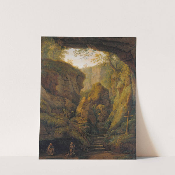 Saint Francis’ Grotto on Monte Verna by Jakob Philipp Hackert