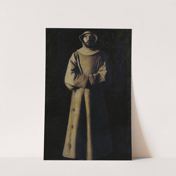 Saint Francis Of Assisi According To Pope Nicholas V’s Vision (circa 1640) by Francisco de Zurbarán