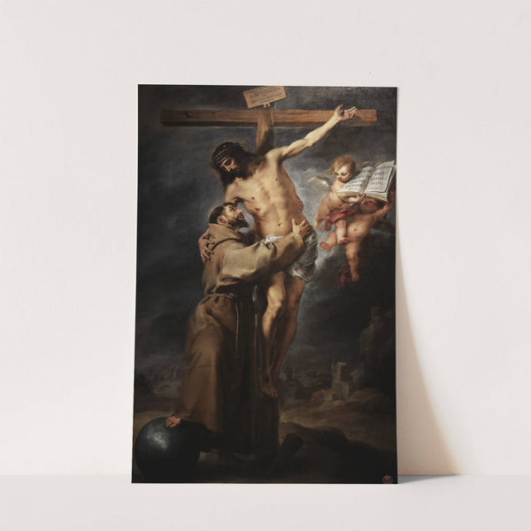 Saint Francis of Assisi embracing the crucified Christ by Bartolomé Estebán Murillo