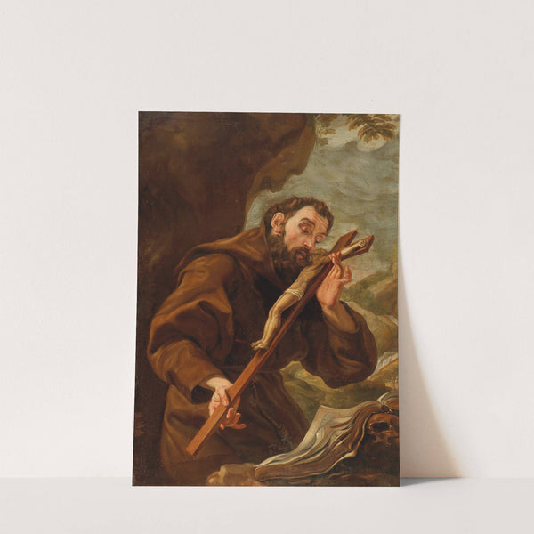 Saint Francis of Assisi in prayer by Roman School