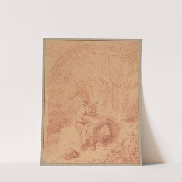 Saint Francis Reading (1747) by Christian Wilhelm Ernst Dietrich