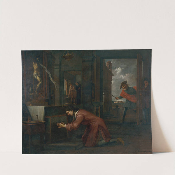 Saint Francis Receives the Order from the Crucifix at Saint Damian to Repair the House of God (1724 -1733) by Antoni Viladomat