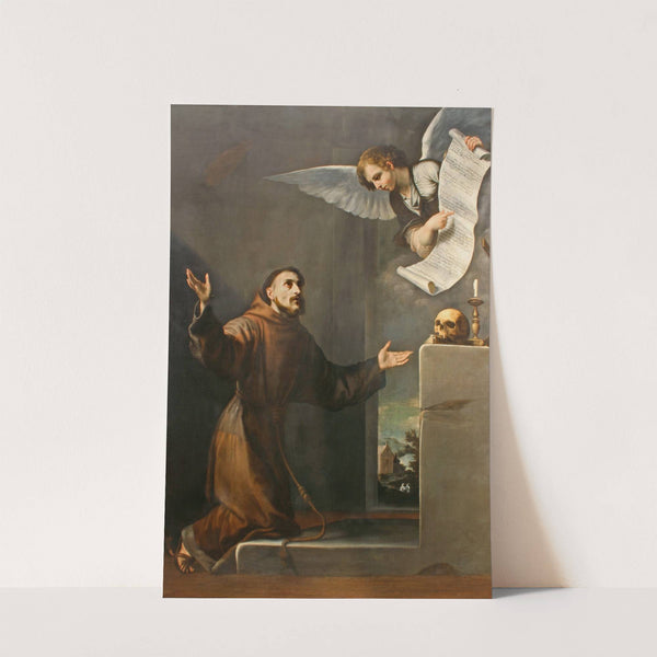 Saint Francis Receives The Seven Privileges From The Angel by Jusepe de Ribera