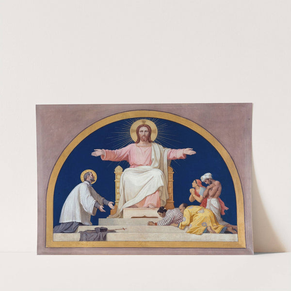 Saint-François-Xavier présentant au Christ les peuples qu'il a convertis by Romain Cazes