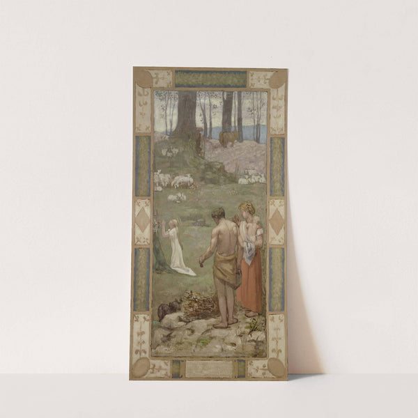 Saint Genevieve as a child in prayer by Pierre Puvis de Chavannes
