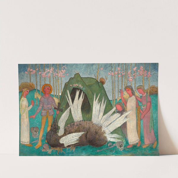 Saint George piercing a dragon (1909) by Tadeusz Makowski