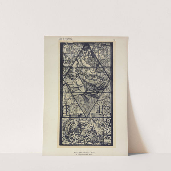 Saint-Georges terrassant le dragon, au Pavillon du Vitrail by Jacques Gruber