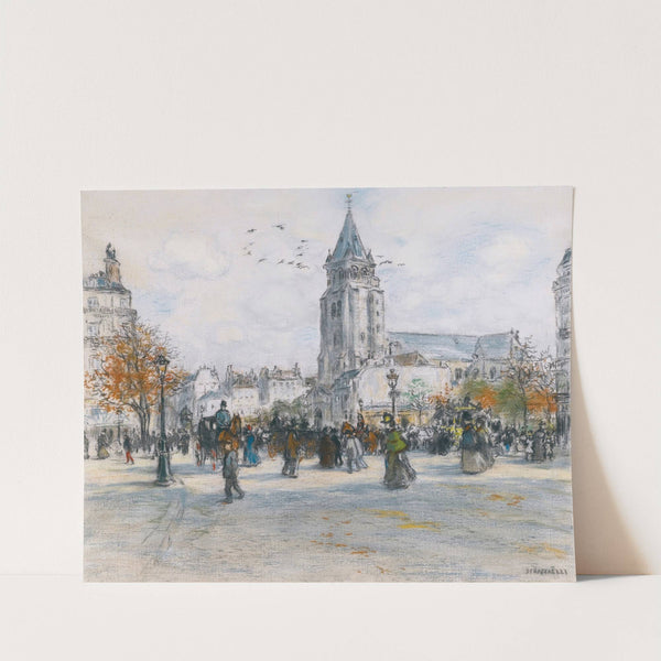 Saint-Germain Des Pres by Jean François Raffaëlli