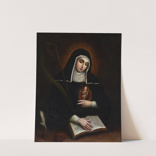 Saint Gertrude (Santa Gertrudis) by Miguel Cabrera