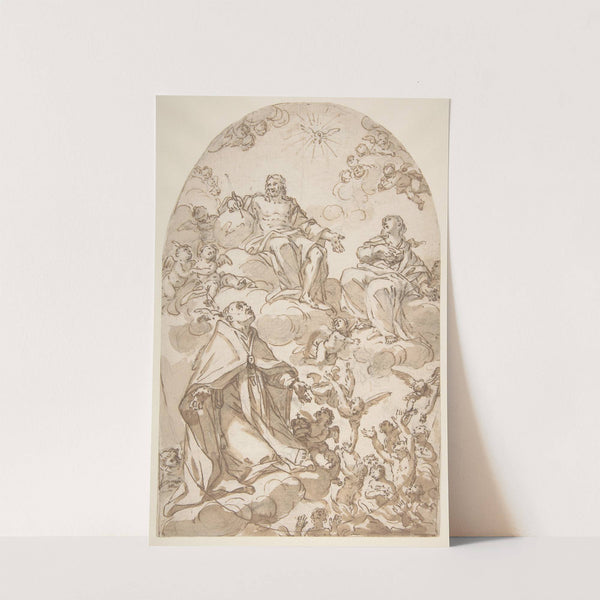 Saint Gregory the Great Interceding for Souls in Purgatory by Giovanni Odazzi