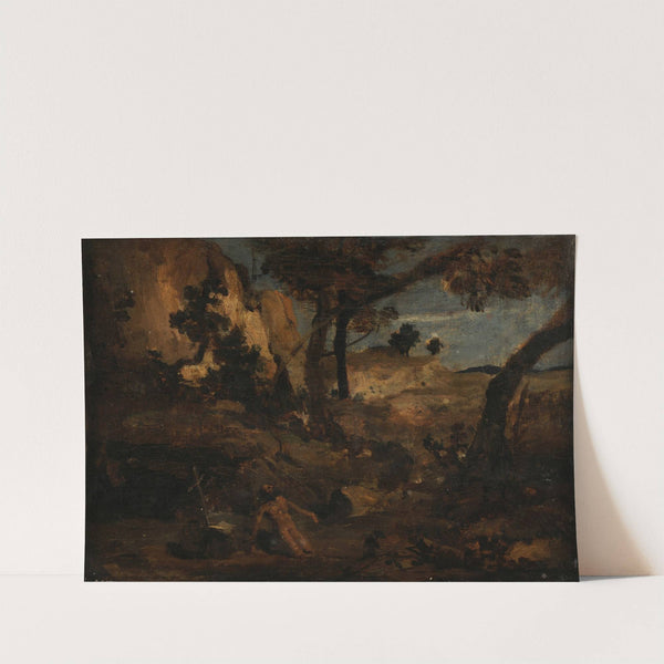 Saint Jérôme by Jean-Baptiste-Camille Corot