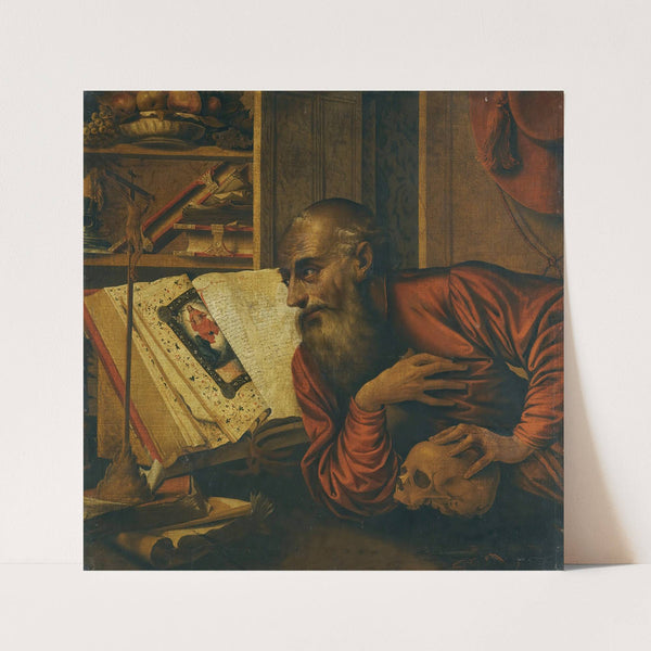 Saint Jerome In His Study by Follower of Marinus van Reymerswaele