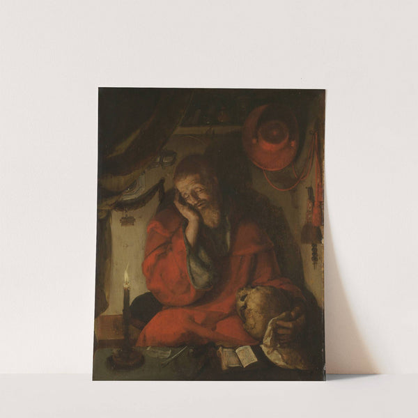 Saint Jerome in his Study by Candlelight by Aertgen Claesz van Leyden