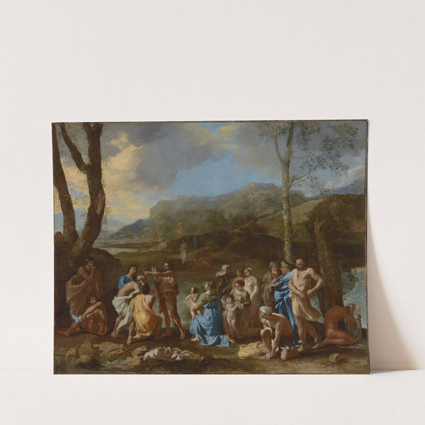 Saint John Baptizing in the River Jordan (about 1630s) by Nicolas Poussin