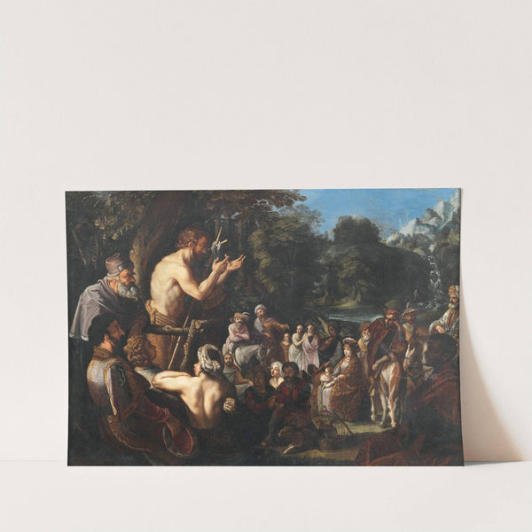 Saint John Preaching to the Multitude by Dutch School