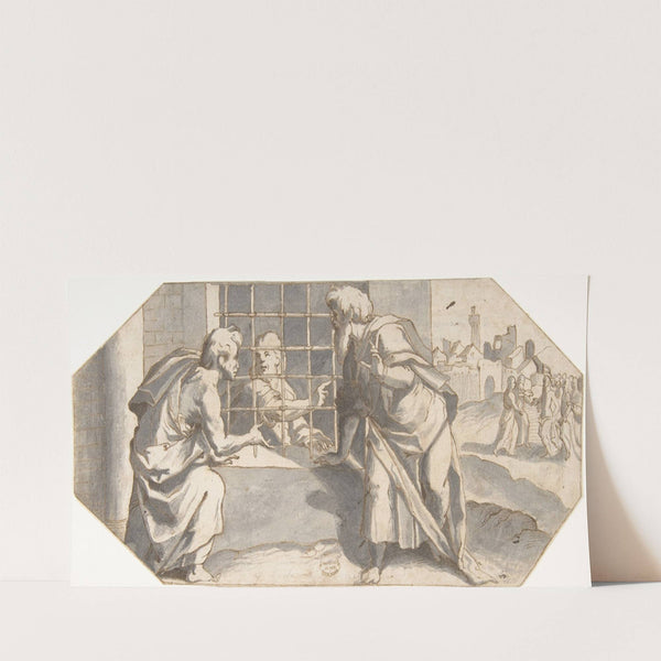 Saint John the Baptist in Prison Sends His Disciples to Question Jesus (1598–1616) by Ermenegildo Lodi